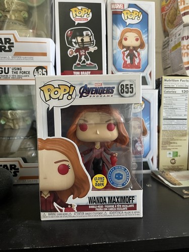 Funko Pop! Endgame Wanda Maximoff GITD 855 PIAB Exclusive Slight Damage | eBay