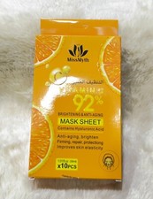 Vitamin C Face Mask Sheets Pack: Hydrating, Brightening, Anti-Aging, Nourishing