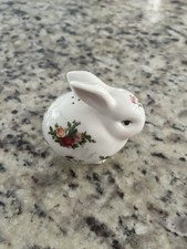 1962 Royal Albert Old Country Roses RABBIT Salt Shaker