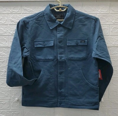 New Kimes Ranch Rough Stock Button Up Jacket Blue Size Large