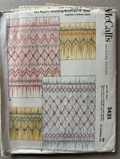 MCCALLS TRANSFER SMOCKING DRESS PATTERN 2435 SIZE 4" UNCUT FREE SHIPPING