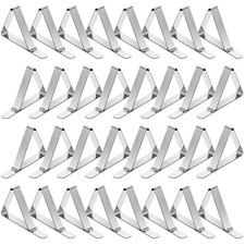 TriPole Tablecloth Clips 32 pk - Heavy Duty Table Cloth Holder for Picnic Tables