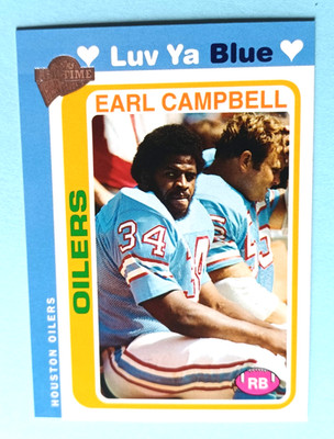 2005 TOPPS ALL TIME FAN FAVORITES EARL CAMPBELL #25 HOUSTON OILERS LUV YA BLUE