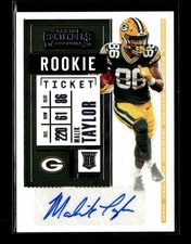 2020 Panini Contenders #240 Malik Taylor RC AUTO Packers