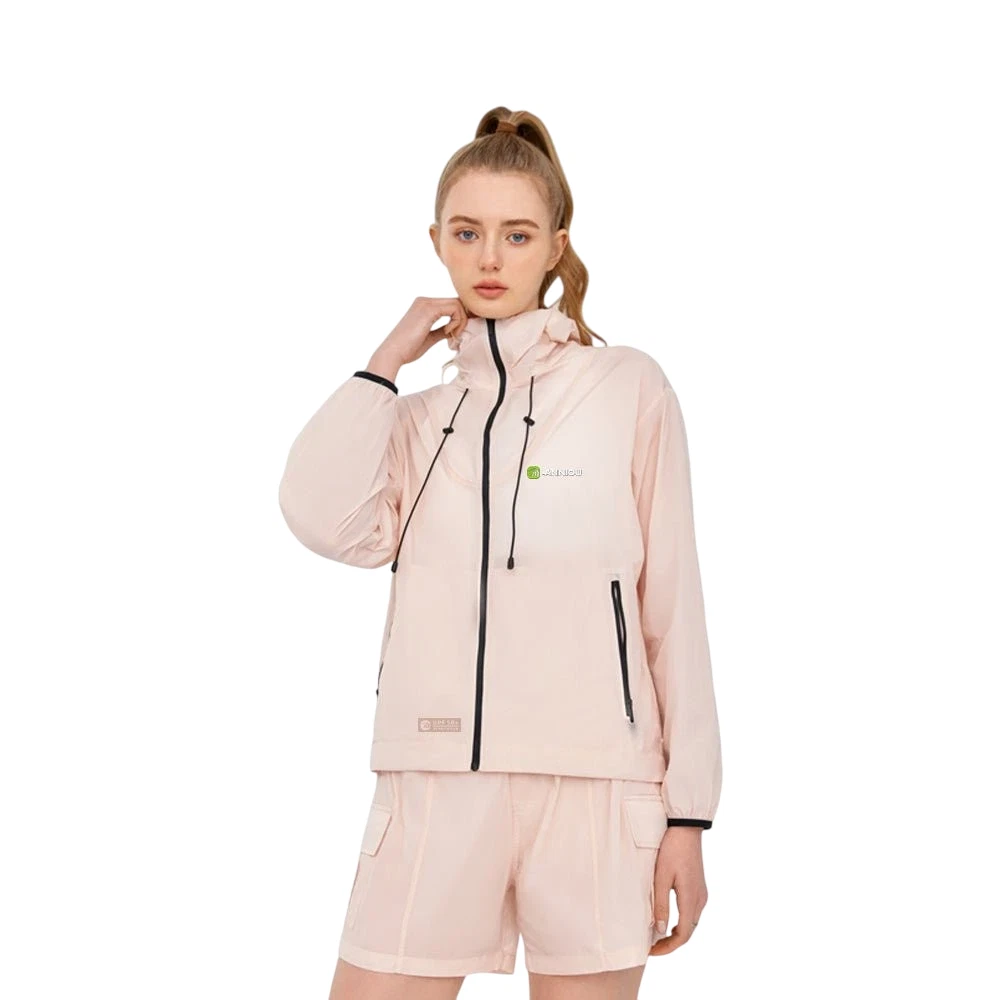 Womens Breathable Training Jacket UPF 50+ Sun Protection Lightweight Hooded