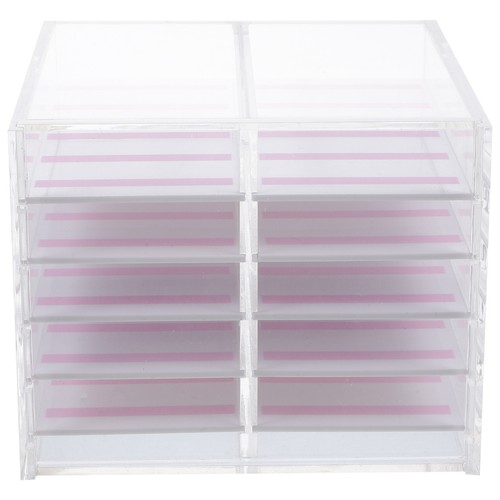  Pudełko do przechowywania paznokci Kosmetyki Przezroczyste etui Organizer na materiały eksploatacyjne - Zdjęcie 5 z 16