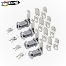 Keyed Alike Cam Locks For Cabinets Drawers And Toolboxes - 4 Pack