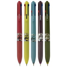 BLACK BLUE RED GREEN 4 in 1 Colour Combo Smooth Ballpoint Ball Pen School Office