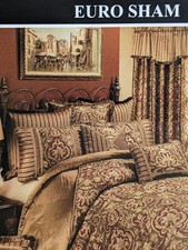 New Austin Horn Botticelli Italian Style 1 ONE Euro Sham Made In USA Brocade