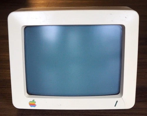 Vintage Apple IIc computer monitor