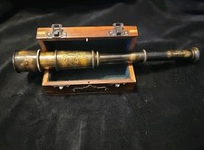 1920 DOLLOND London Brass Maritime Vintage Telescope, Nautical Spyglass Antique