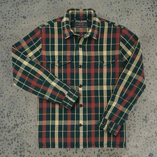FILSON DEER ISLAND JAC SHIRT 20105728 JACKET GIBRALTAR  BLUE GREEN GOLD RED $195