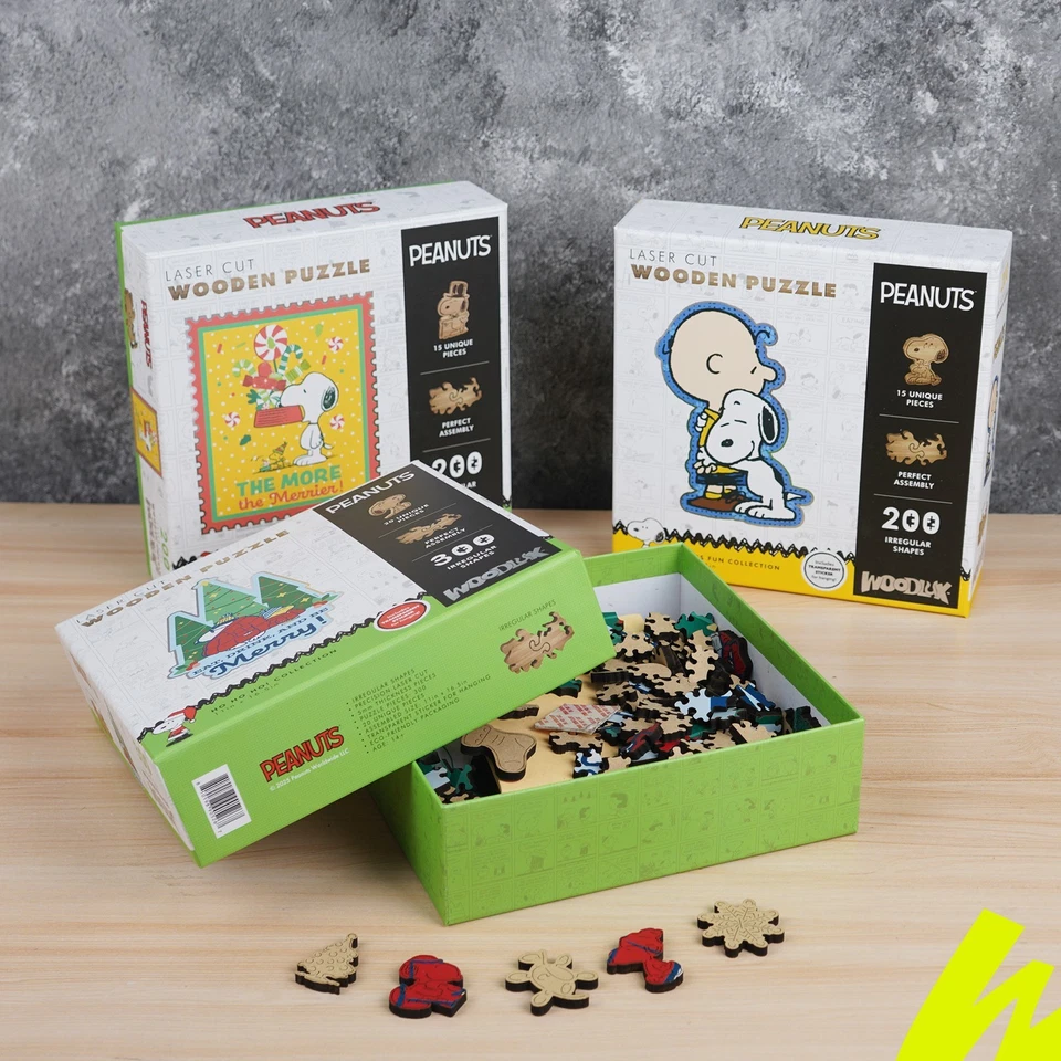 Rompecabezas de madera oficial Peanuts Gang 200 piezas | Snoopy Puzzle regalo Foto 2 de 4