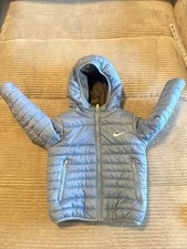Nike Jacket Boys 3T 2-3 Years Midnight Navy Hooded Synthetic Fill Puffer Nwot