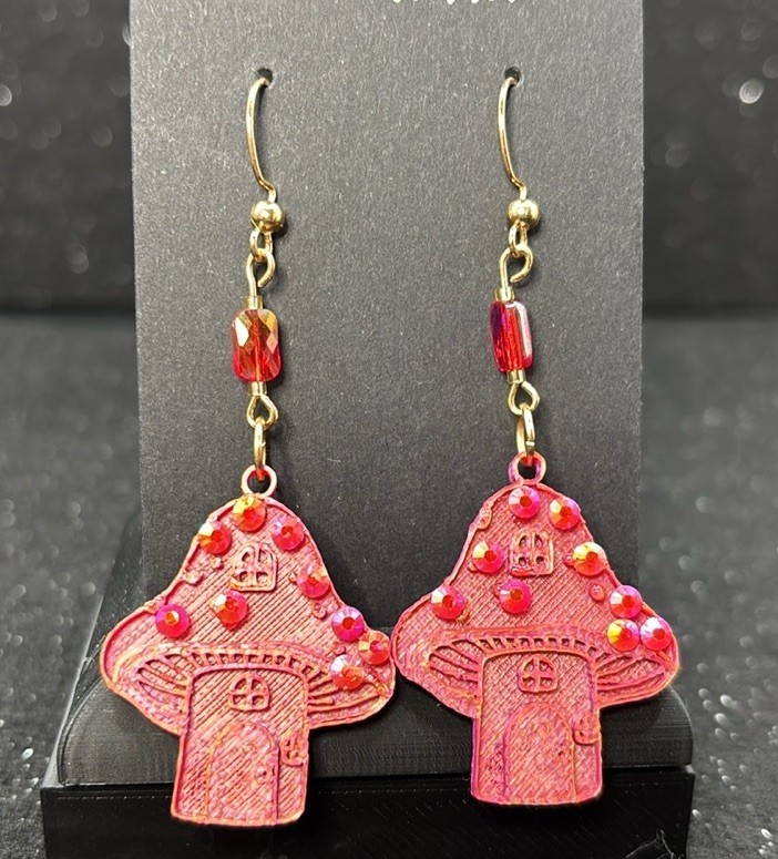Mushroom Cottage Earrings