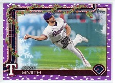 2025 Topps Holiday Josh Smith Purple Holiday Lights  /99  #H153