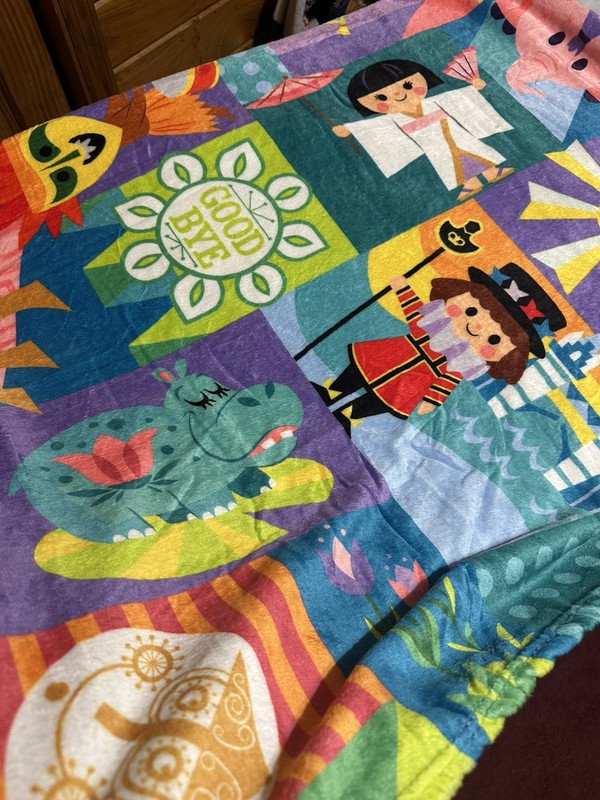New Disney Parks It’s A Small World Plush Blanket