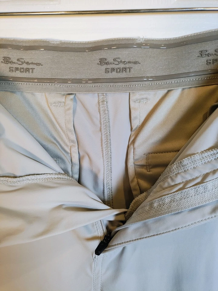Pantalones deportivos de golf/corredor Ben Sherman para hombre 34/29 grises elásticos en cuatro vías Foto 4 de 4