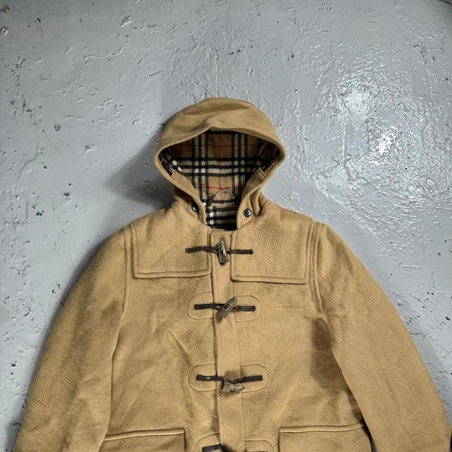 Vintage Burberrys Made in England Wool Duffle Coat Petite, Nova Check - Size M - Picture 4 of 20