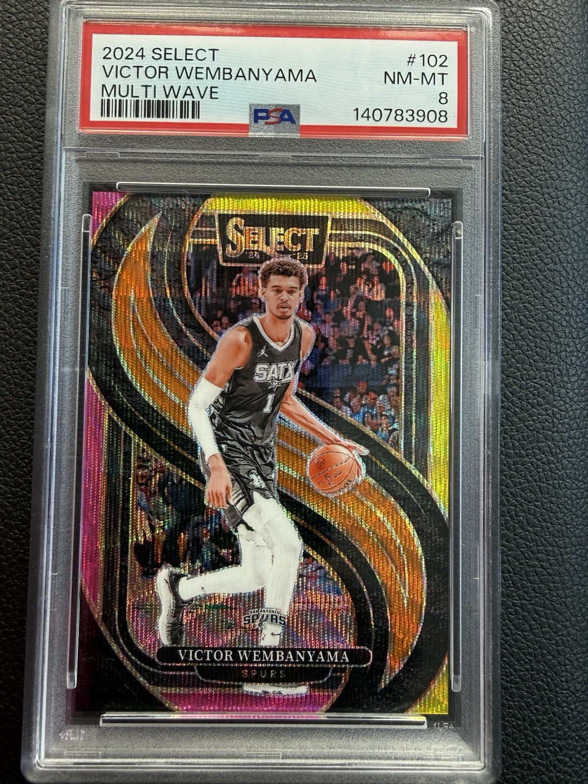 2024 Panini Select - Premier Level Victor Wembanyama  Multi Wave Prizm 20/ 20