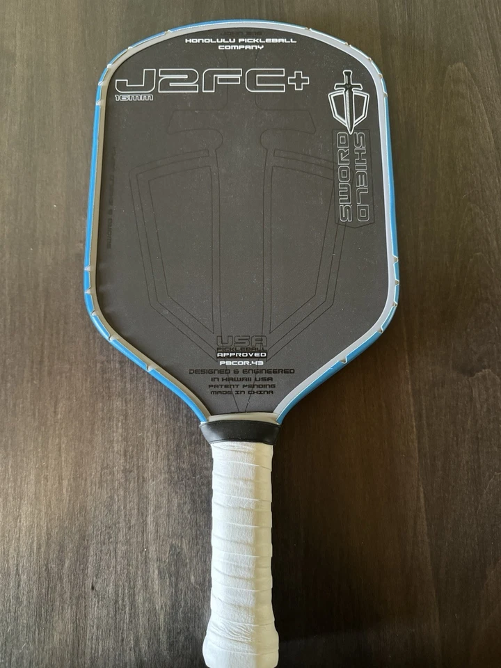 Honolulu Sword & Shield J2FC+ Pickleball Paddle 8.0 oz– Gen 4.5 – Black – 6" - Image 2 of 3