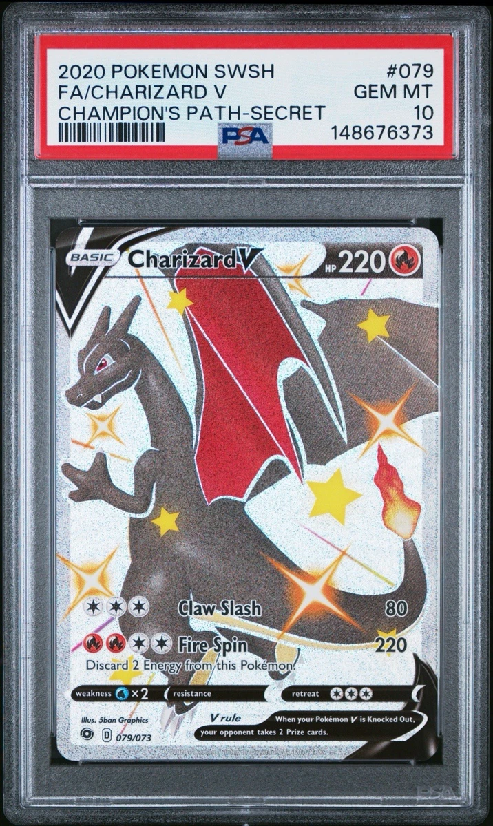Charizard Secret Rare PSA Pokémon Individual Trading Cards for