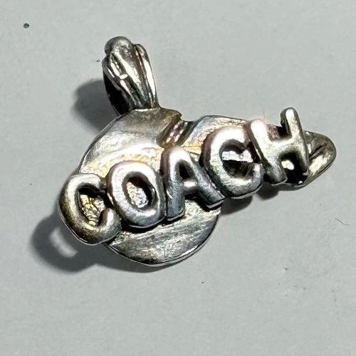 Collana COACH argento sterling 925 ciondolo fischio sportivo 1"