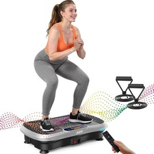 AXV Vibration Plate Fitness Platform Exercise Machine Vibrating Silver