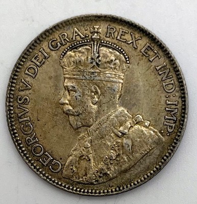 1918 Canada 25 Cents KM-24 Silver .925 George V CH XF EF Choice Extra Fine