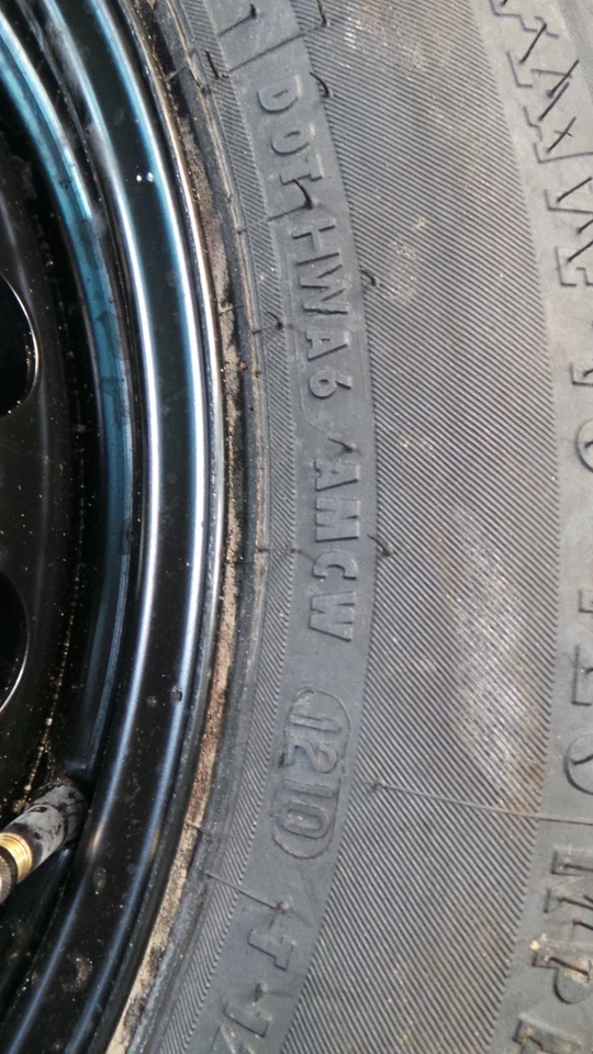 H88-531 * Mercedes-Benz W204 C-Klasse Notrad Rad Reserve T125 R16 - 2044000302 - Bild 4 von 4