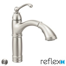Moen 7295 Spot Resist Stainless Brantford Pull-Out Spray Kitchen Faucet
