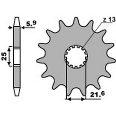 PBR Piñon para cadena 520