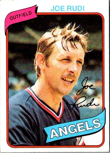1980 Topps Joe Rudi #556 California Angels Baseball Card | eBay
