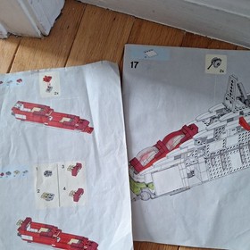 LEGO Star Wars: Republic Attack Gunship 7676 (2008) parts lot description