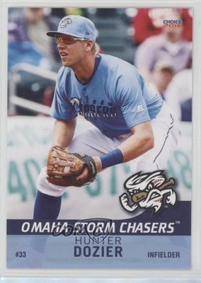 2016 Choice Omaha Storm Chasers Hunter Dozier #08 0kz8