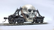 Skull Wagon ASSEMBLED Halloween special rolling stock 1:87 HO 3D print resin