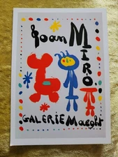 JOAN MIRO MUSEUM OF MODERN ART POSTER ART CARD  READY TO FRAME! 