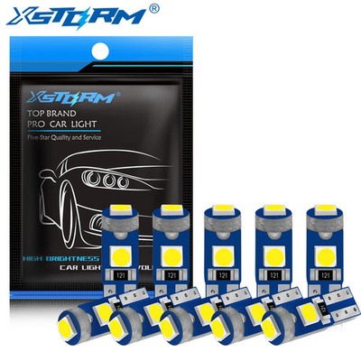 10Pcs T5 Led Bulb W3W W1.2W Led Canbus Car Interior Lights Dashboard Warming