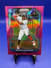 2021 Panini Prizm - Tier II Monte Harrison #118 Pink Prizm (RC) Rookie - Marlins