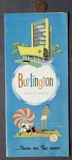 1960s Era Burlington Ontario Canada Illustrated Brochure Minor League Hockey -