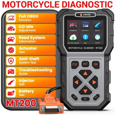 ANCEL MT200 Motorcycle Diagnostic Tool OBD2 Scanner For HONDA BRIXTON CFMOTO