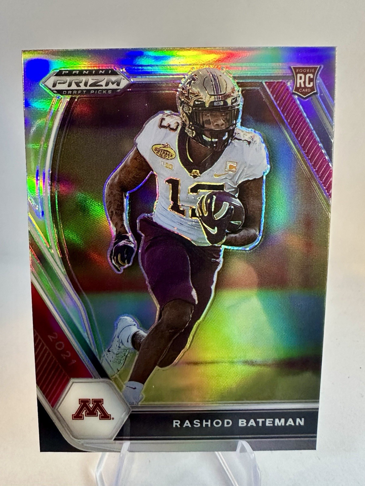 2021 Panini Prizm Draft Picks - Rashod Bateman #116 Silver Prizm (RC)