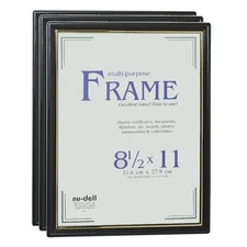 Nu-dell Easy Slide-in Document Frame - 8.50" X 11" Insert - Horizontal, Vertical