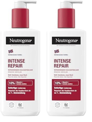 Neutrogena Intense Repair Reparierender CICA Bodybalsam, Feuchtigkeitsspendende 