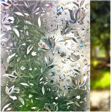 Window Film, Decorative Window Privacy Film, 3D Stained Glass Window Sticker,Ant