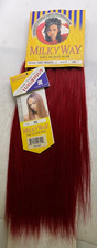 Milky Way 100 Human Hair Yaky Weave 10" Color: RD
