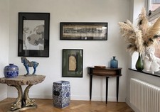 Vintage Mid-Century Modern Half Moon Console Table 1960s Retro Hall Stand Atomic