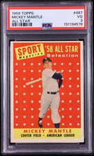Mickey Mantle - 1958 Topps All Star #487 - New York Yankees - PSA 3