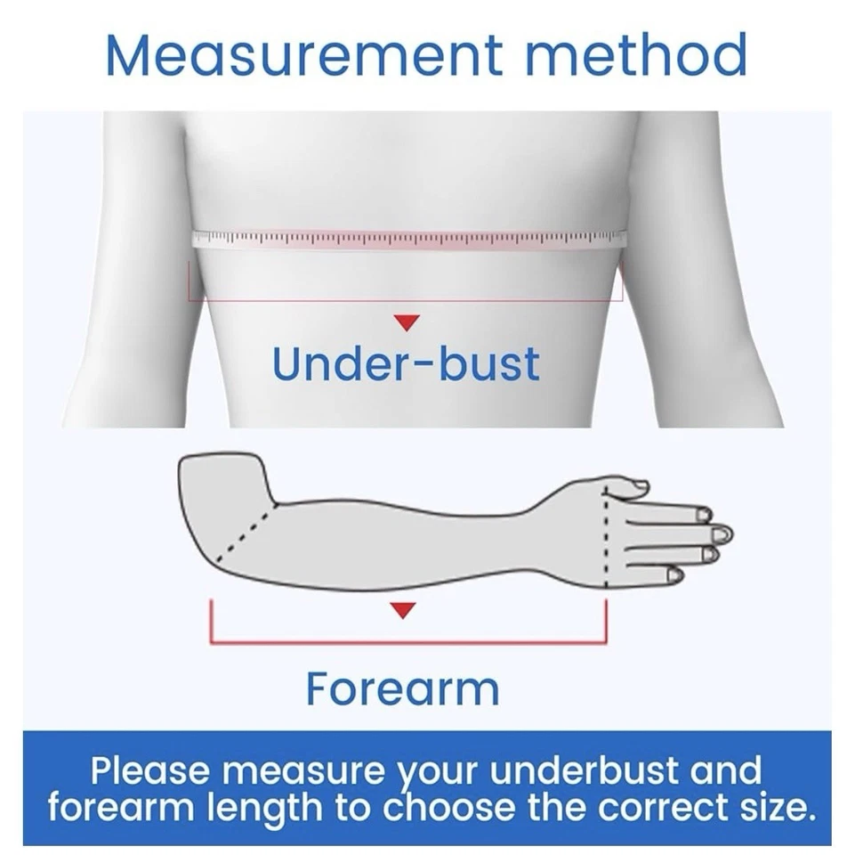 Inmovilizador de hombro Velpeau para mujer y hombre, grande: busto 33,5′′-41′′ Foto 2 de 4