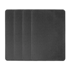 4pcs Car Dashboard Anti-Slip Mat 7" x 5" Universal Sticky Dash Pad Black